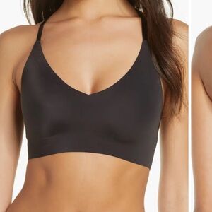 NEW True & Co Triangle Lace Racerback Bralette Black XS